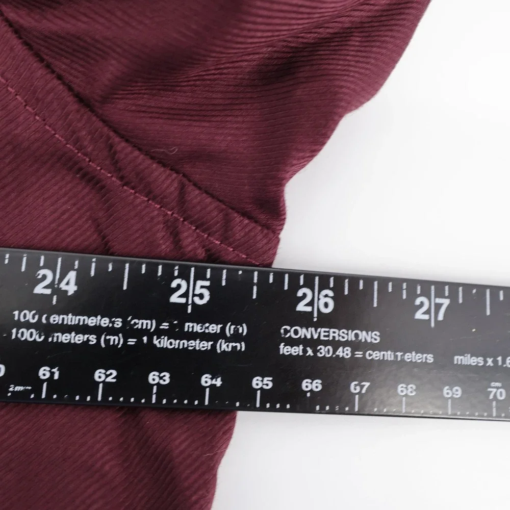 NEW Banana Republic Slim Fit Textured Button Down Shirt Burgundy Mens XL MSR $85
